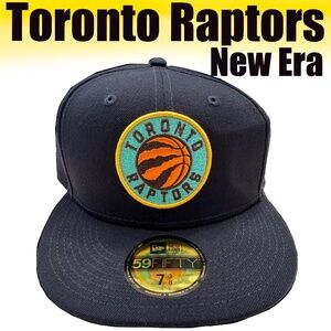 New Era Flat Brim 59FIFTY Toronto Raptors  Fitted Cap